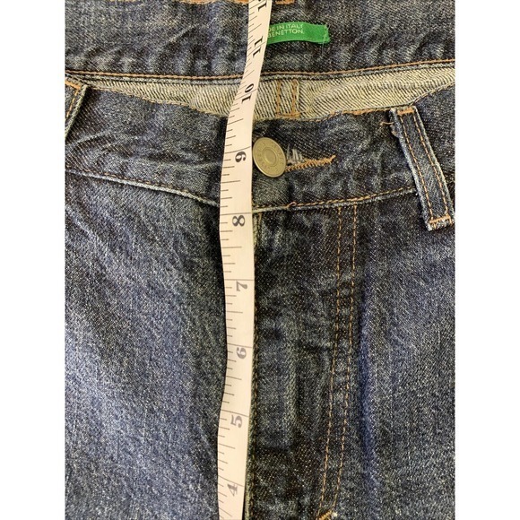 Vtg UNITED COLORS OF BENETTON Jeans Sz12 32x33 Made in Italy Flare Bootcut - Picture 6 of 8